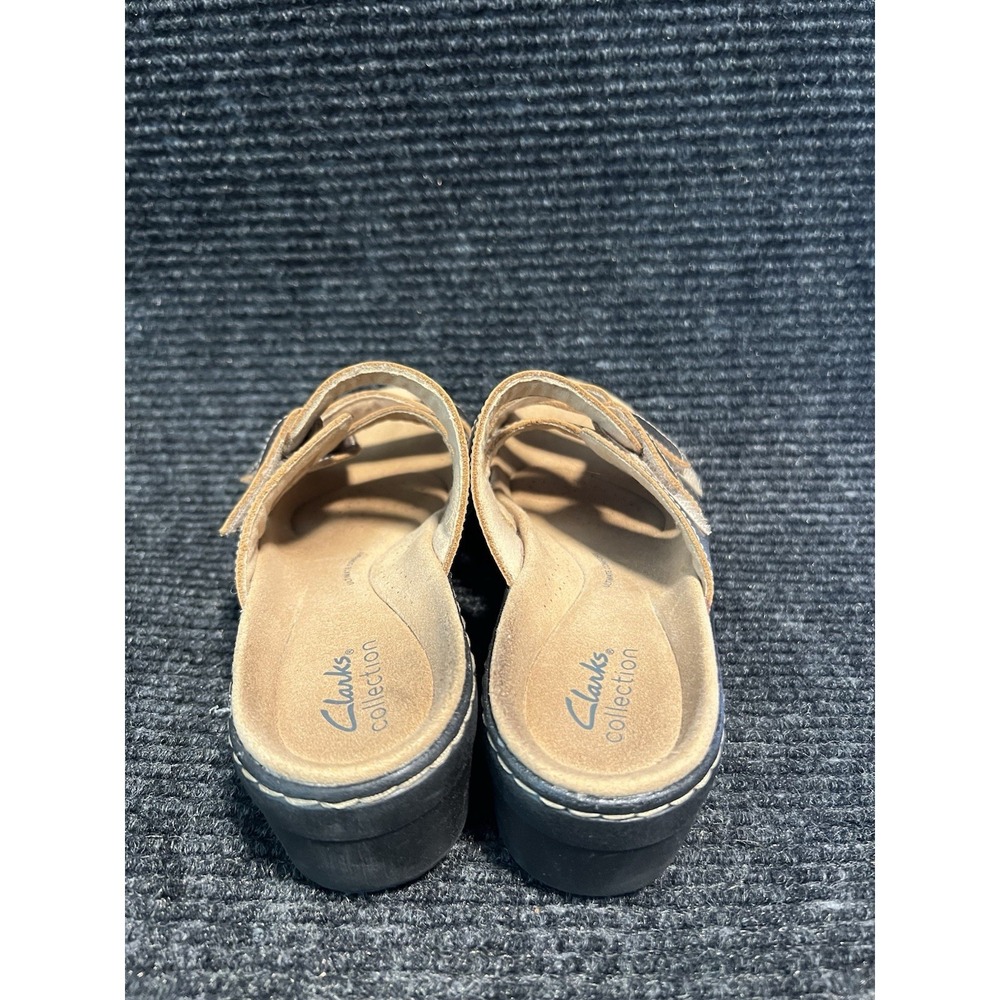 Clarks Women's Metallic Slide Sandals - Pewter - Picture 4 of 6